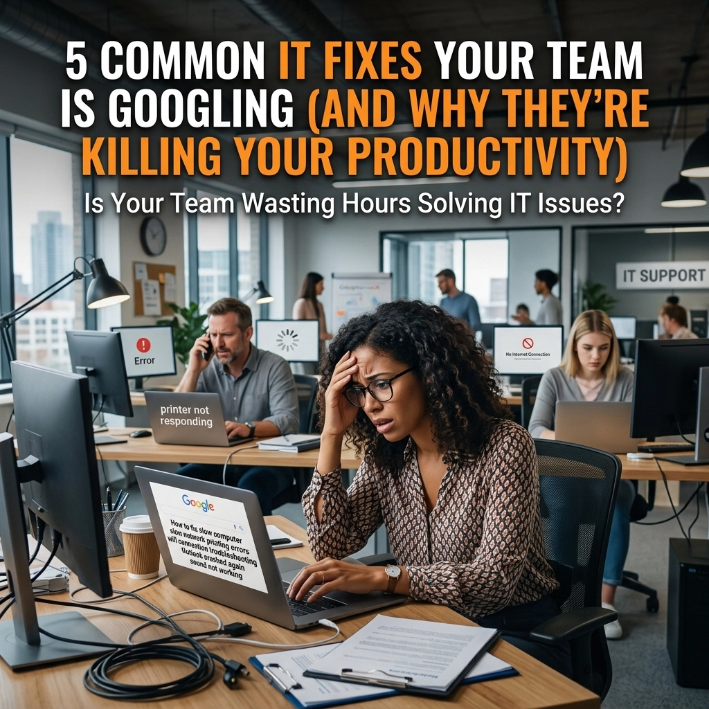 5 Common IT Fixes Your Team is Googling (And Why They’re Killing Your Productivity)